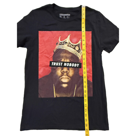 The Notorious B.I.G. Shirt Mens Small Black Trust Nobody Graphic Biggie Smalls - Picture 5 of 6